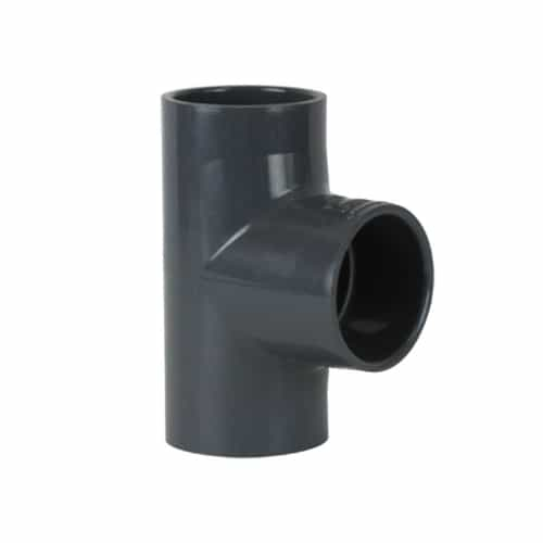 Spears PVC Schedule 80 Socket Tee, 3/4" x 3/4" x 1/2" Slip - 801-101