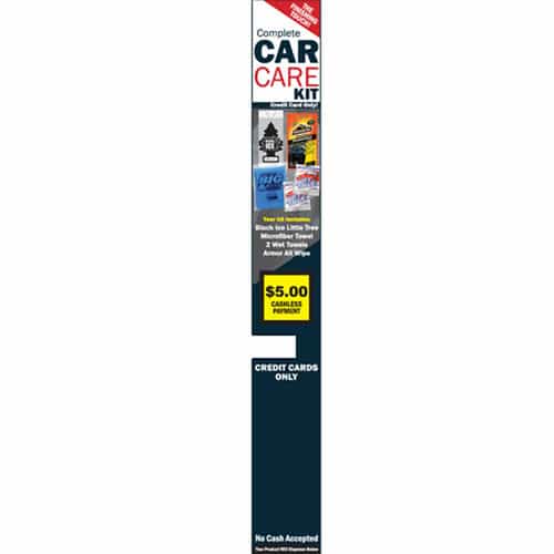 car care kit decal for laurel window front vending machines