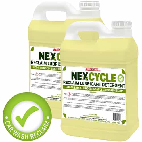 two pails of nexcycle reclaim lubricant and detergent