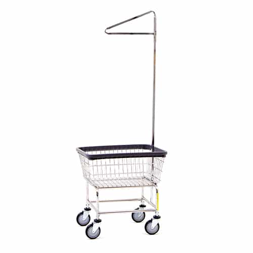100CEC91C Rolling Laundry Cart with 1 Hanging Rack