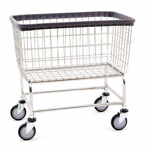RB Products Large Chrome Laundry Cart 200CFC
