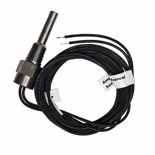 blue and brown cord with metal connector on end