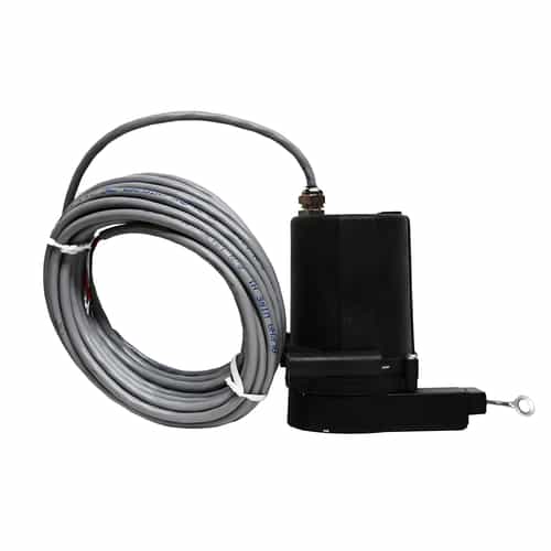 grey wrapped cord and black box