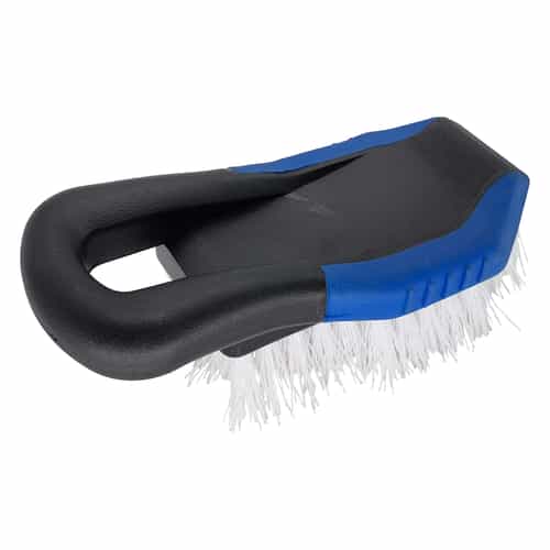 brush with black and blue handle