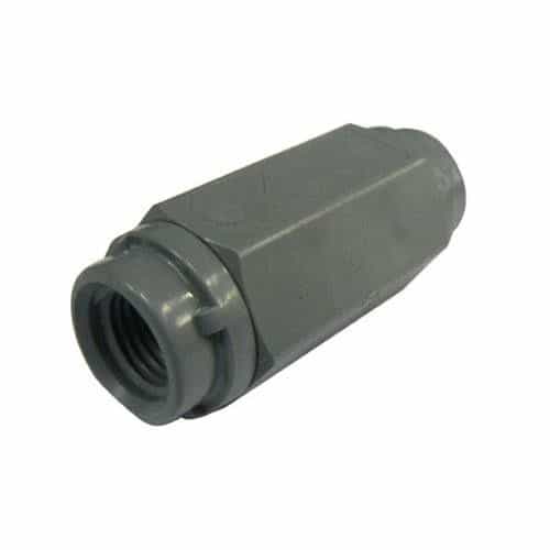 SMC 5721890 PVC Check Valve, 1/4 In. FxF
