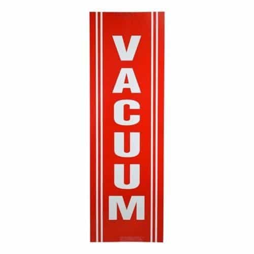 Red Vacuum Sticky Decal