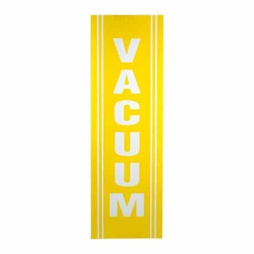 Yellow Vacuum Sticky Decal