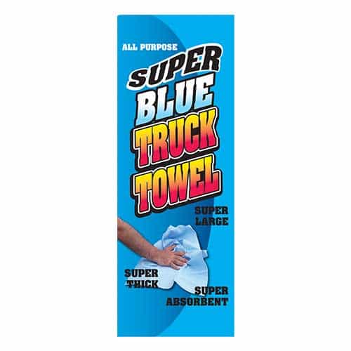 Blue Truck Towel Overlay