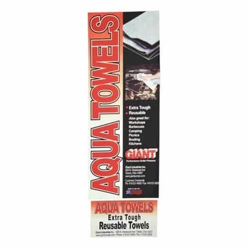 Giant Aqua Towel Overlay Decal
