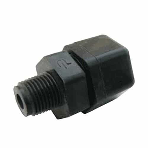 Parker P4MC2 Fast-Tite Compression-Style Plastic Male Connector, 1/4 T X 1/8 M