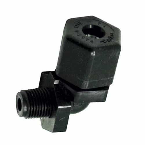 Parker P4ME2 Fast-Tite Compression-Style Plastic Male 90-Degree Elbow