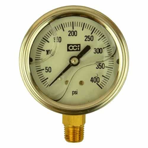 OCI Instruments 3034L 400L Liquid-Filled Pressure Gauge