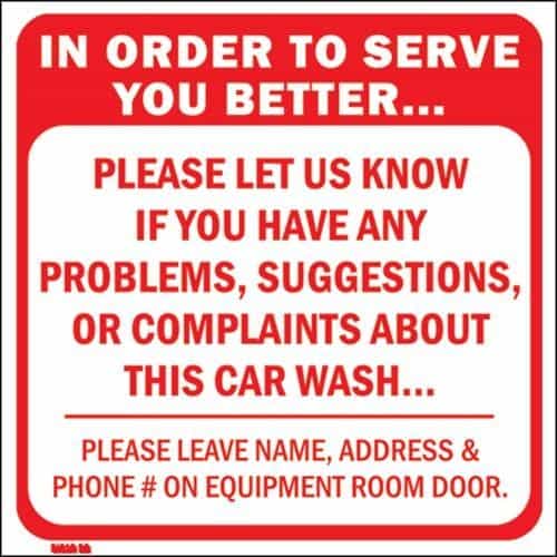 51011-SIN Instruction Sign