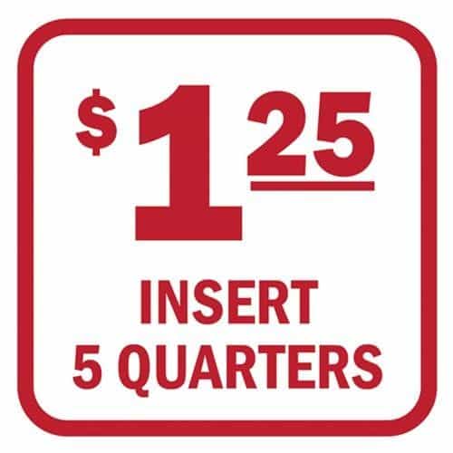 15072 Insert 5 Quarters Red and White Decal