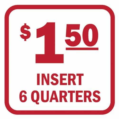 15074 Insert 6 Quarters Red and White Decal