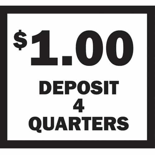 15116 Deposit 1 Dollar Black and White Overlay