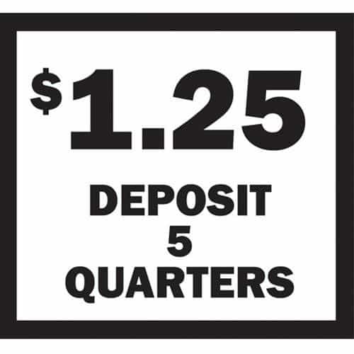 15117 Deposit 5 Quarters Sticker