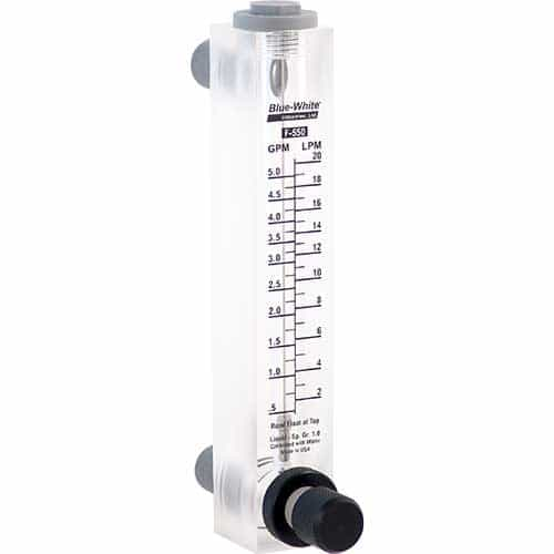 F-55750LA Blue-White Acrylic Flow Meter