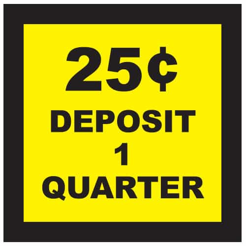 15016 Deposit 1 Quarter Decal