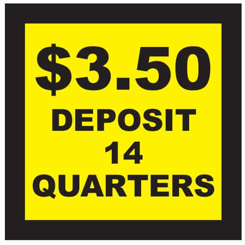CB0347-14 Deposit 14 Quarters Decal