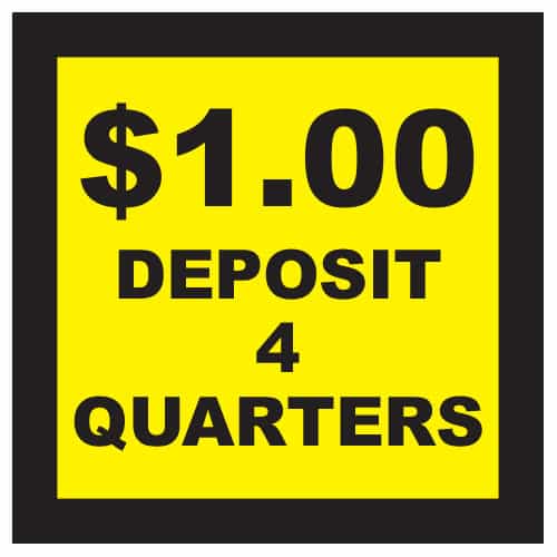 15019 Deposit 4 Quarters Decal