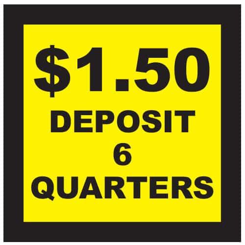 15063 Deposit 6 Quarters Decal