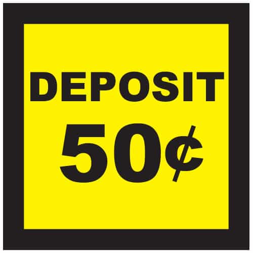 CB0440-2 Deposit 50 Cents Decal