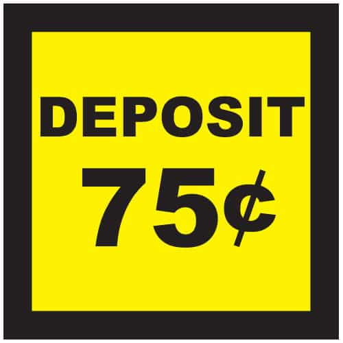 CB0440-3 Deposit 75 Cents Decal