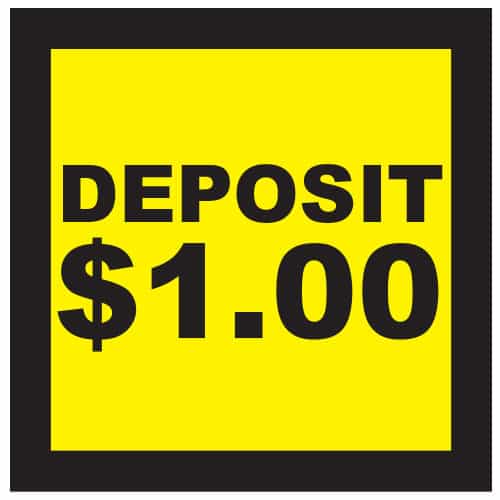 CB0440-4 Deposit 1 Dollar Decal