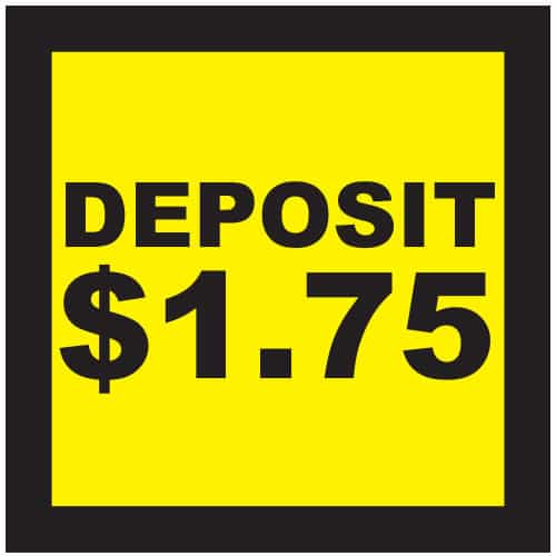 CB0440-7 Deposit 1 Dollar and 75 Cents Decal