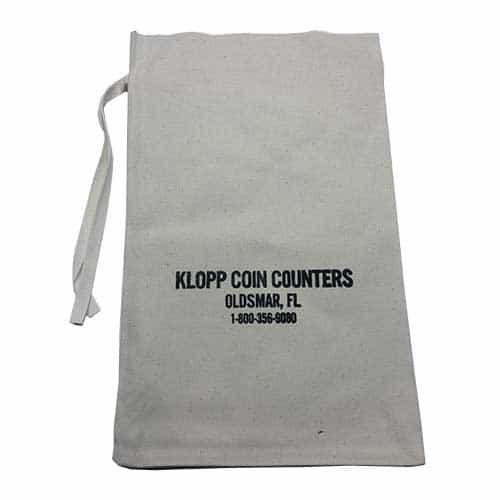 4-920 Klopp 10" x 17" Cloth Coin Bag