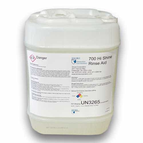 700 Shore Hi Shine Rinse Aid - 5 Gallon