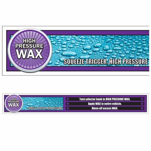 Deluxe High Pressure Wax Menu Strip