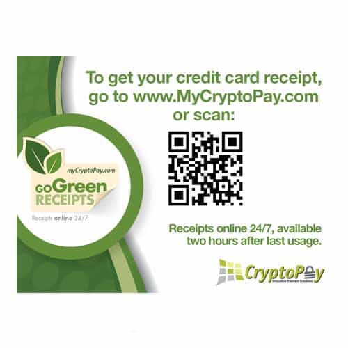 CryptoPay GoGreen Medium Label