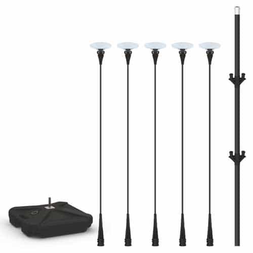 Base, 5 Stems, and Cluster Pole for Balloons