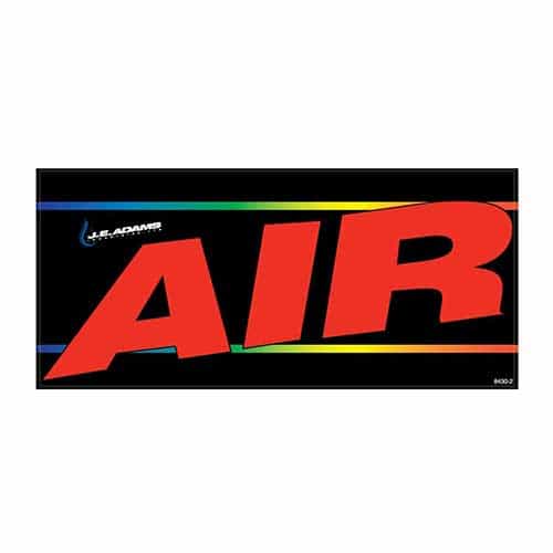 8430-2 J.E. Adams Air Machine Decal - Side