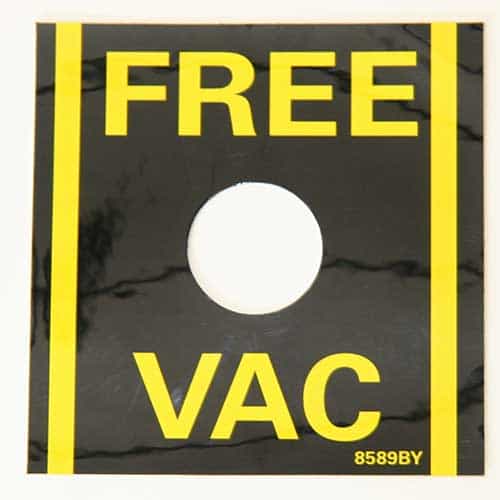 8589BY J.E. Adams Free Vac Decal