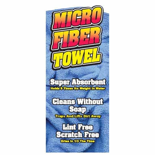 Blue Microfiber Towel Overlay