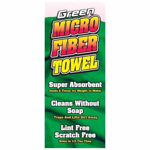 Green Microfiber Towel Overlay