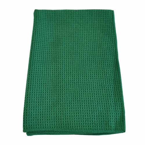ULTRA-32HRT Green Waffle Weave Microfiber Towel