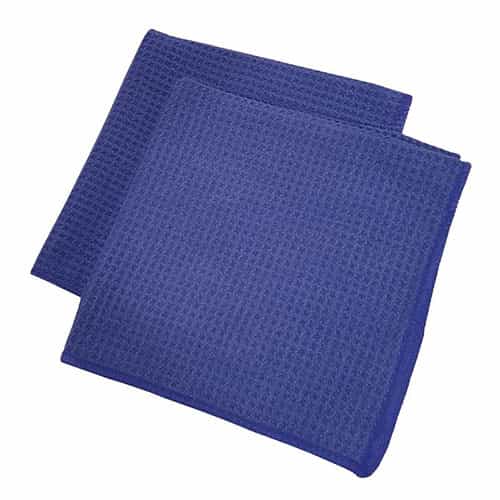 Blue Waffle Weave Towels