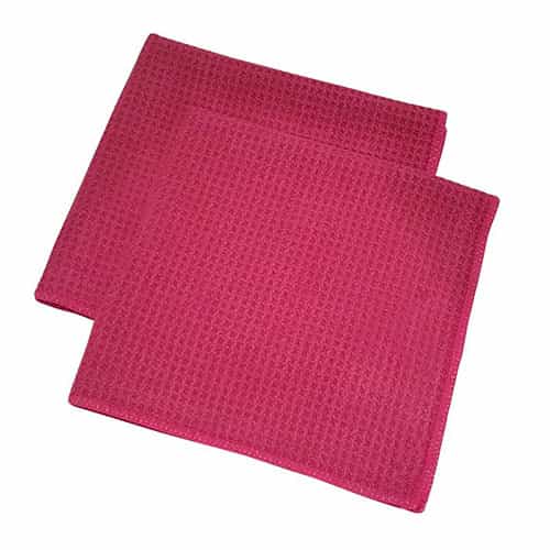 Red Waffle Towels