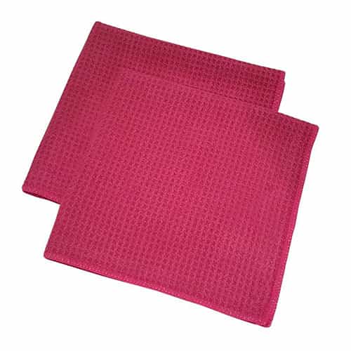 Pink Waffle Weave Towels