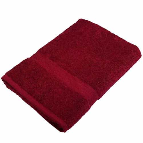 D-16273.5-BUR Burgundy Cotton Medium-Heavy Towel