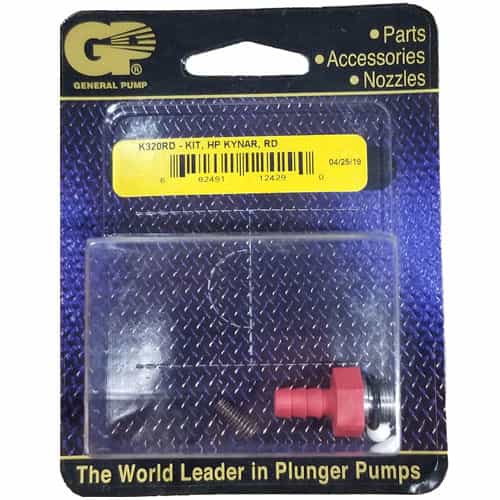 general pump repair kit with red barb