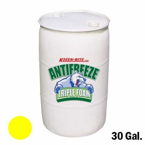 Kleen-Rite 30 Gallon Yellow Antifreeze Triple Foam