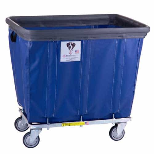 R and B Wire 408SOB Industrial Eight Bushel Blue Cart