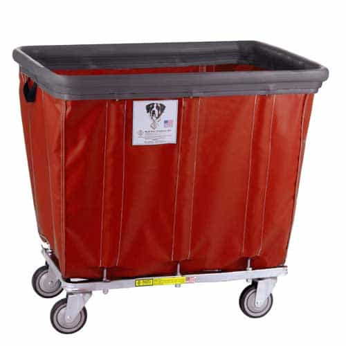 R and B Wire 408SOBRed Nylon and Vinyl Swivel Truck with All Swivel Casters