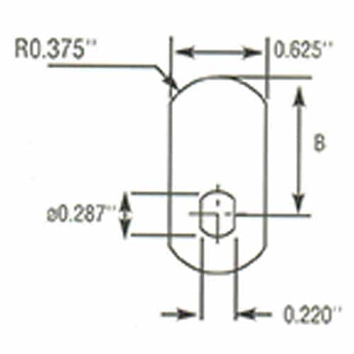 Medeco CT-A01 Straight Cam 3/4 inch
