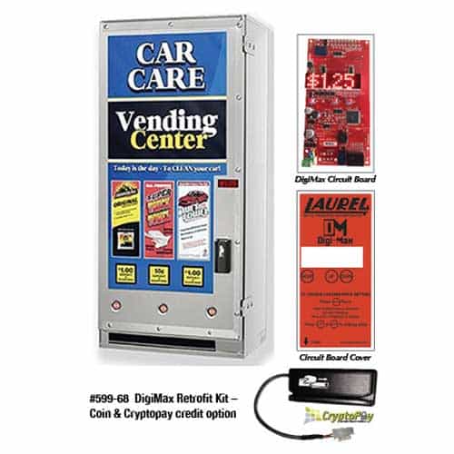 DigiMax Retrofit Kit with CryptoPay Swiper for Laurel 899 3 Column Vender